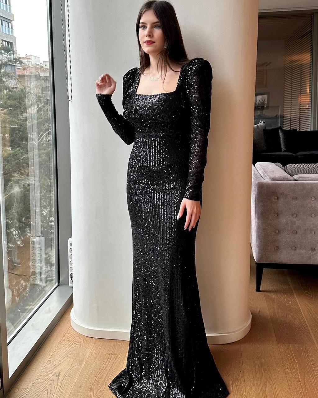 Bold Sequin Mermaid Hem Dress