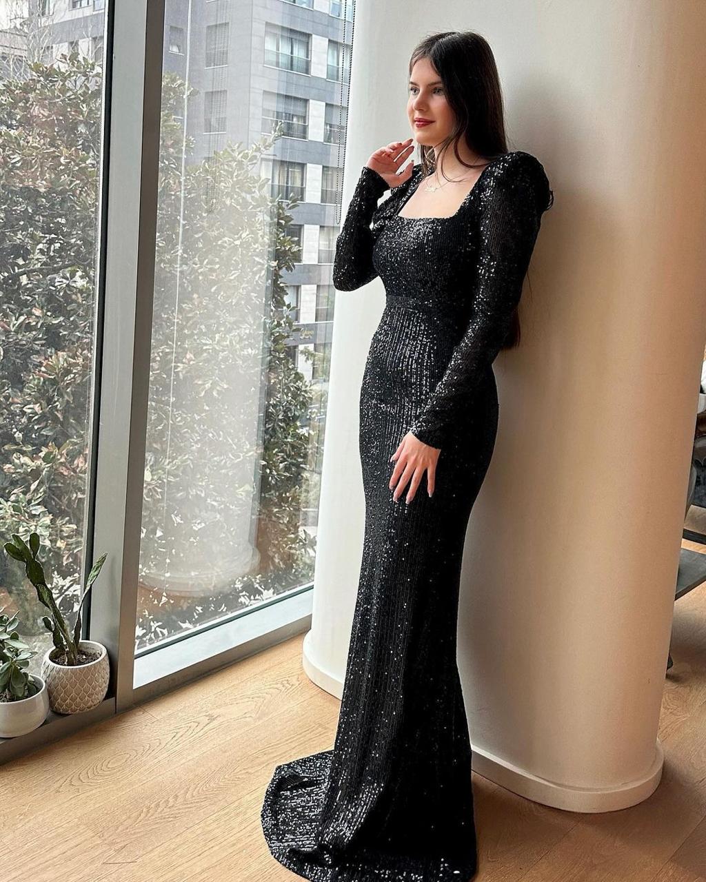 Bold Sequin Mermaid Hem Dress